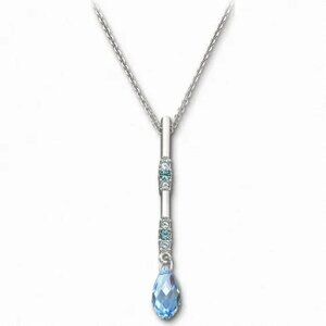 Swarovski Crystal Blue Pendent Necklace